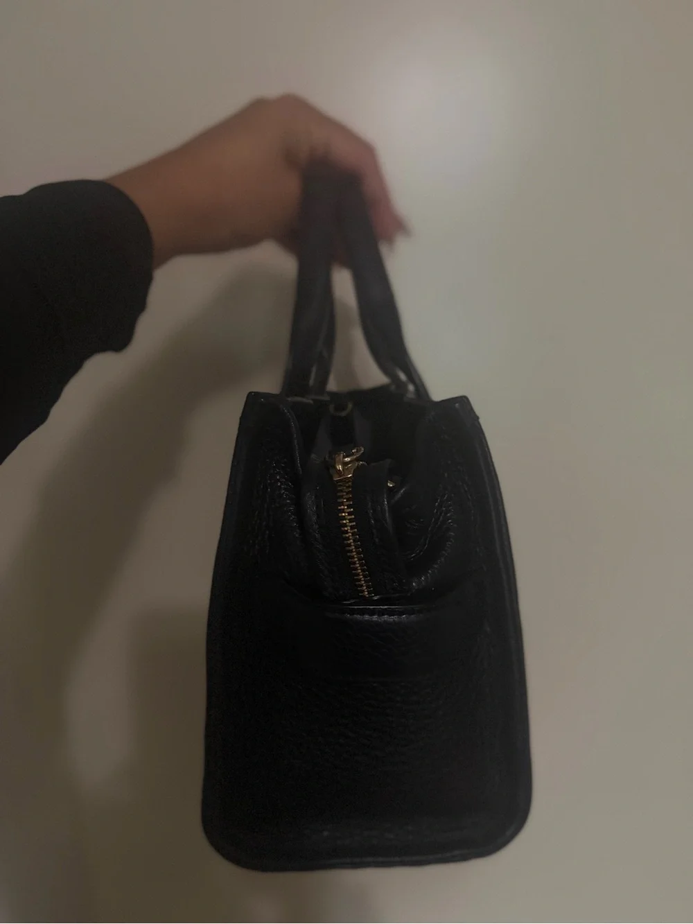 Marc Jacobs Black Pebbled Leather The Tote Bag